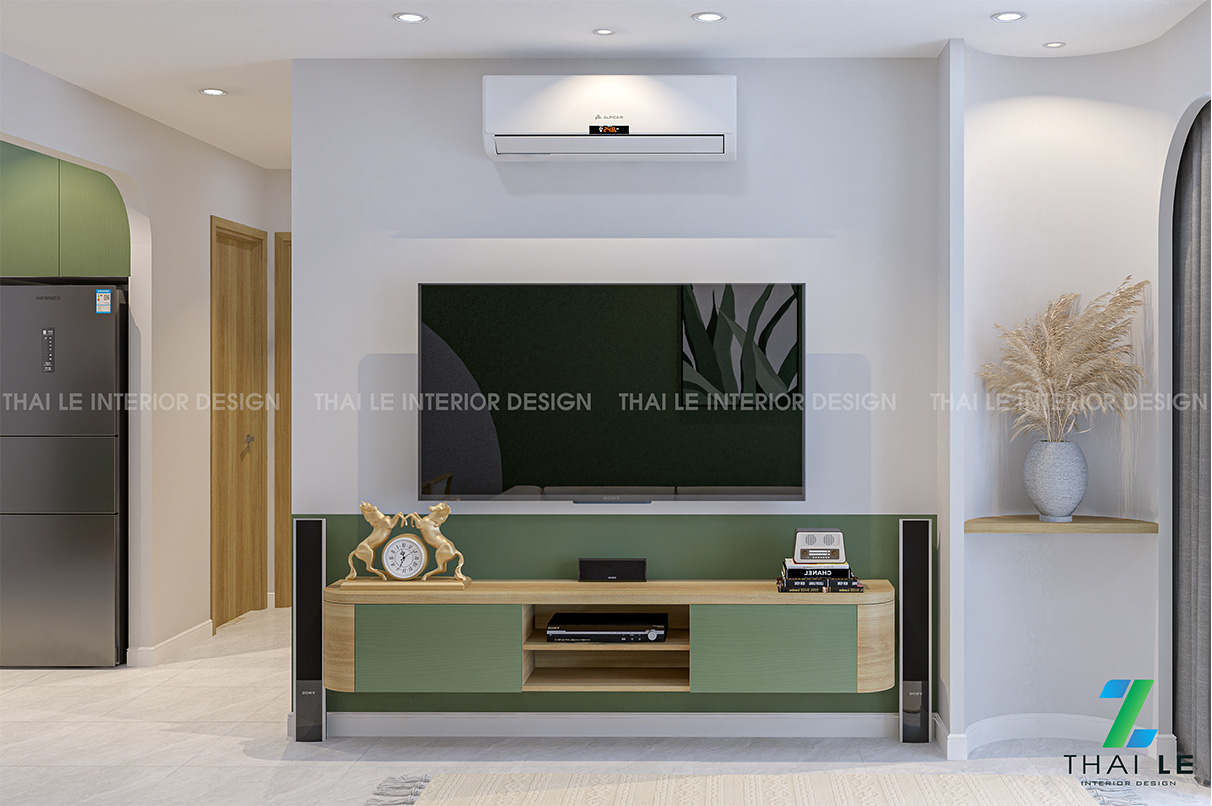 Tủ tivi treo Lavida Plus hiện đại TTV001